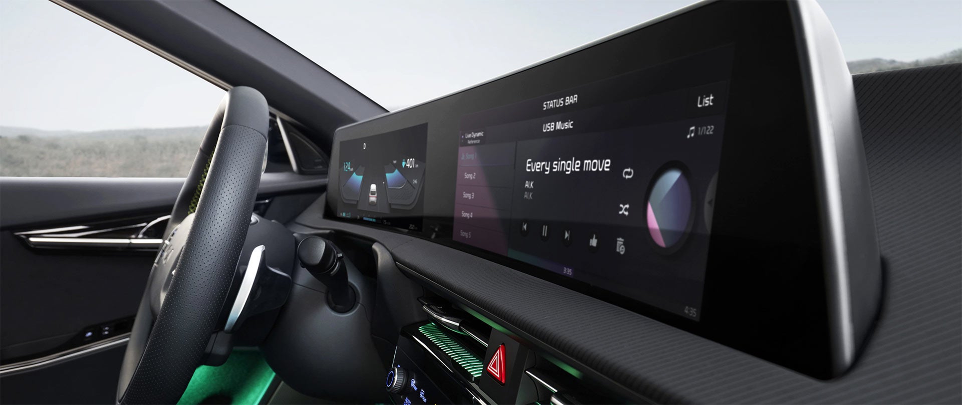 2022 Kia EV6 Dual Curved Screens | Planet Kia Charlotte in Charlotte NC