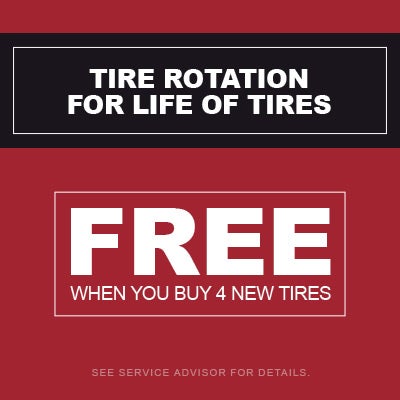 Free Tire Rotation For Life Of Tires
